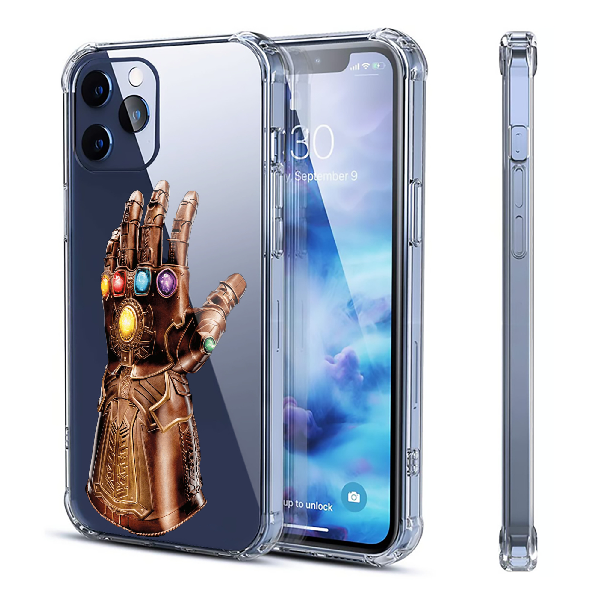 （画像用） アベンジャーズ The Avengers 【iPhone 12シリーズ対応】透明スマホケース（クリアソフトケース）